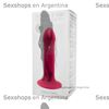 Dildo flexible rosa con sopapa y vibracion